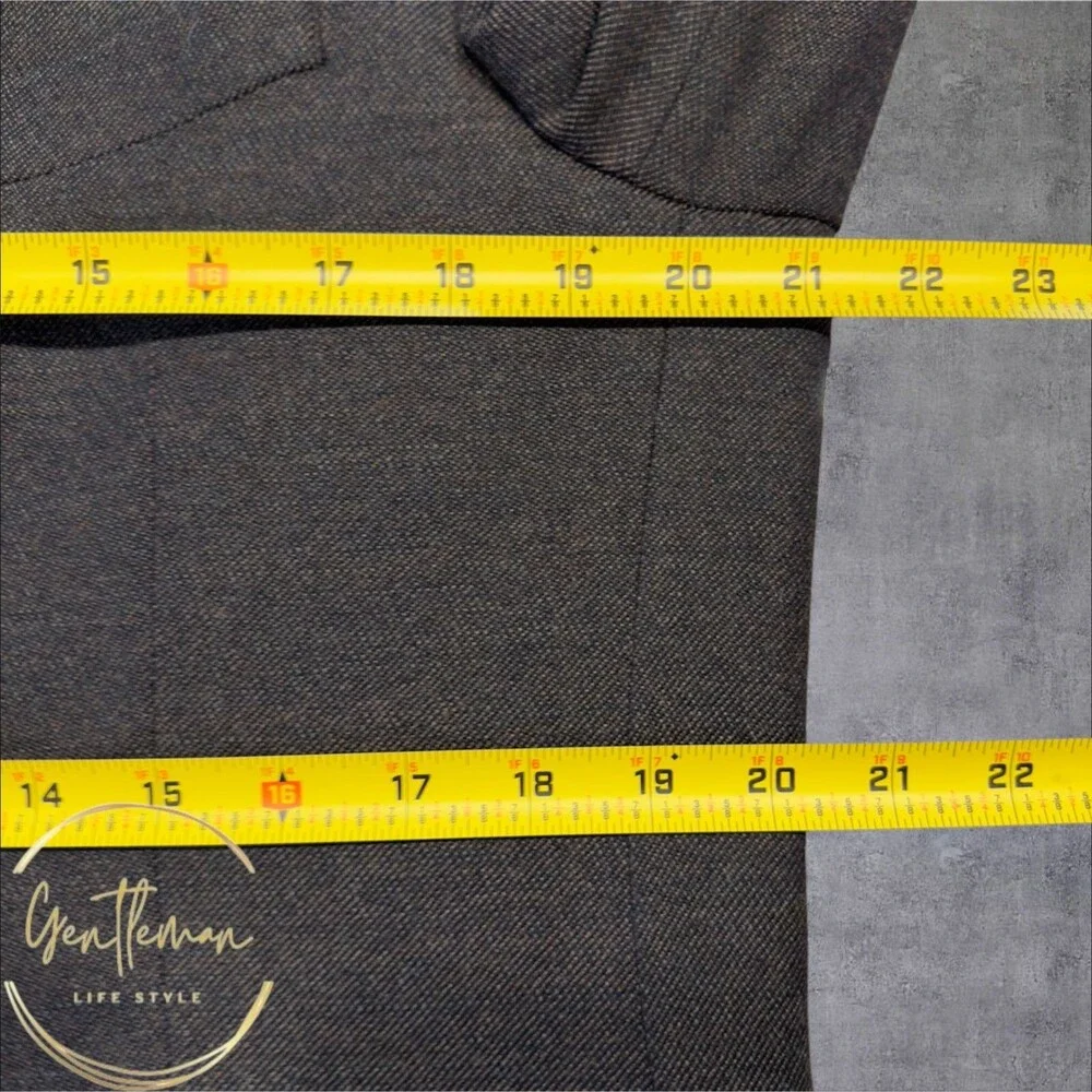 CALVIN KLEIN Mens Wool Blazer Sport Coat Two Button Jacket 40R Brown Double Vent